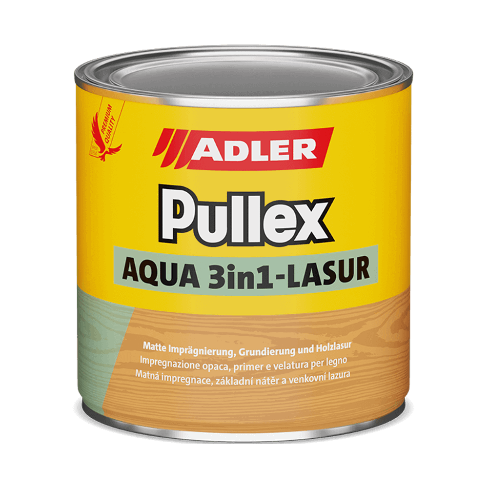 Pullex Aqua 3in1-Lasur - пропитка для дерева три защиты в одной банке | Adler (Австрия)