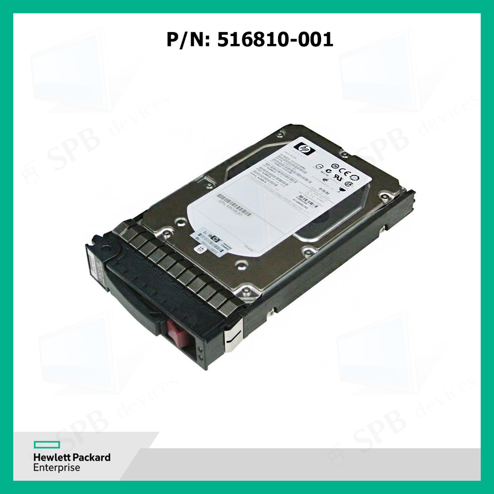 Жесткий диск HP 516814-B21 300 GB 15K RPM 3.5" 6Gb/s SAS HARD DRIVE W/ CADDY 516810-001, 517350-001, ST3300657SS