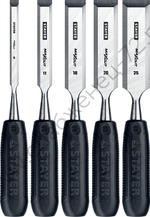 STAYER Max-Cut 5 предм., Набор стамесок (1820-H5)