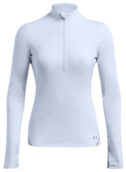 Женская теннисная футболкаUnder Armour Vanish 1/2 Zip Long Sleeve - Blue
