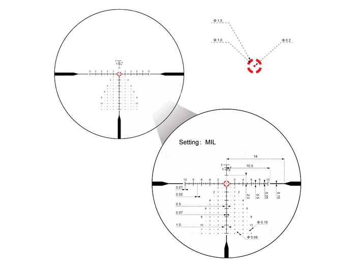 Прицел Vector Optics Continental 34mm ED 1-10x28 FFP, VET-CTR (MIL) (SCFF-47)