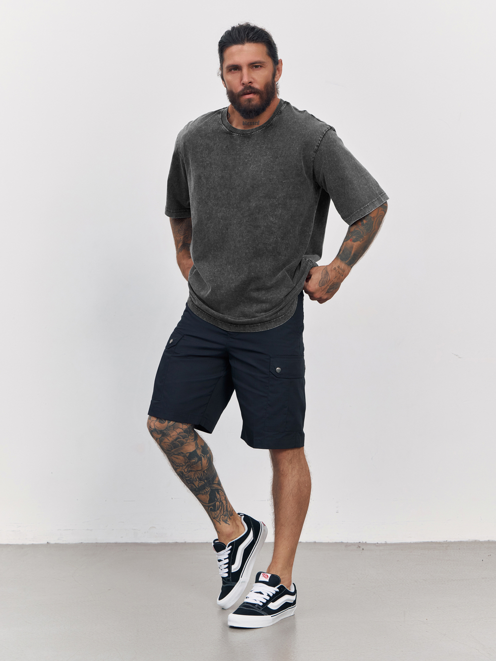 Футболка garment dyed (хаки)