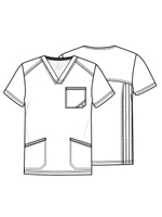 Топ медицинский мужской Cherokee Infinity CK900A, серый, S