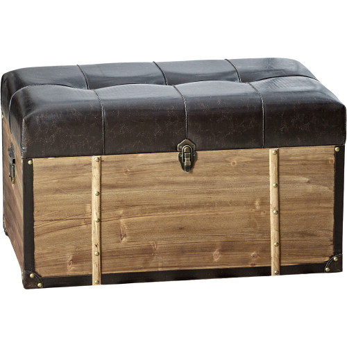 Пуф-сундук 68х40х39см МДФ, дерево, искожа, поролон, металл
