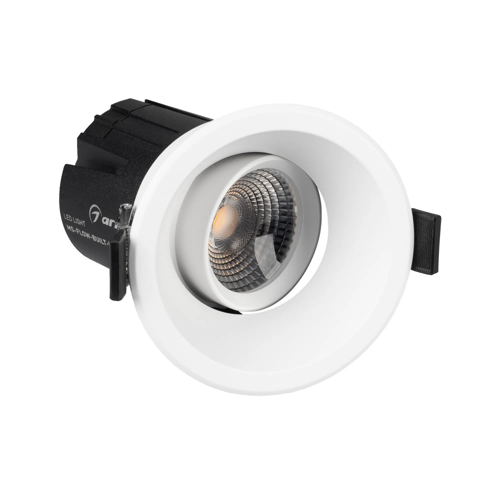 Светильник MS-FLOW-BUILT-R85-12W Day4000 (WH, 38 deg, 230V) (Arlight, IP20 Металл, 5 лет) 060911