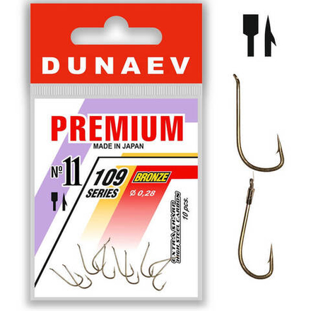 Крючок Dunaev Premium 109 #11 (упак. 10 шт)
