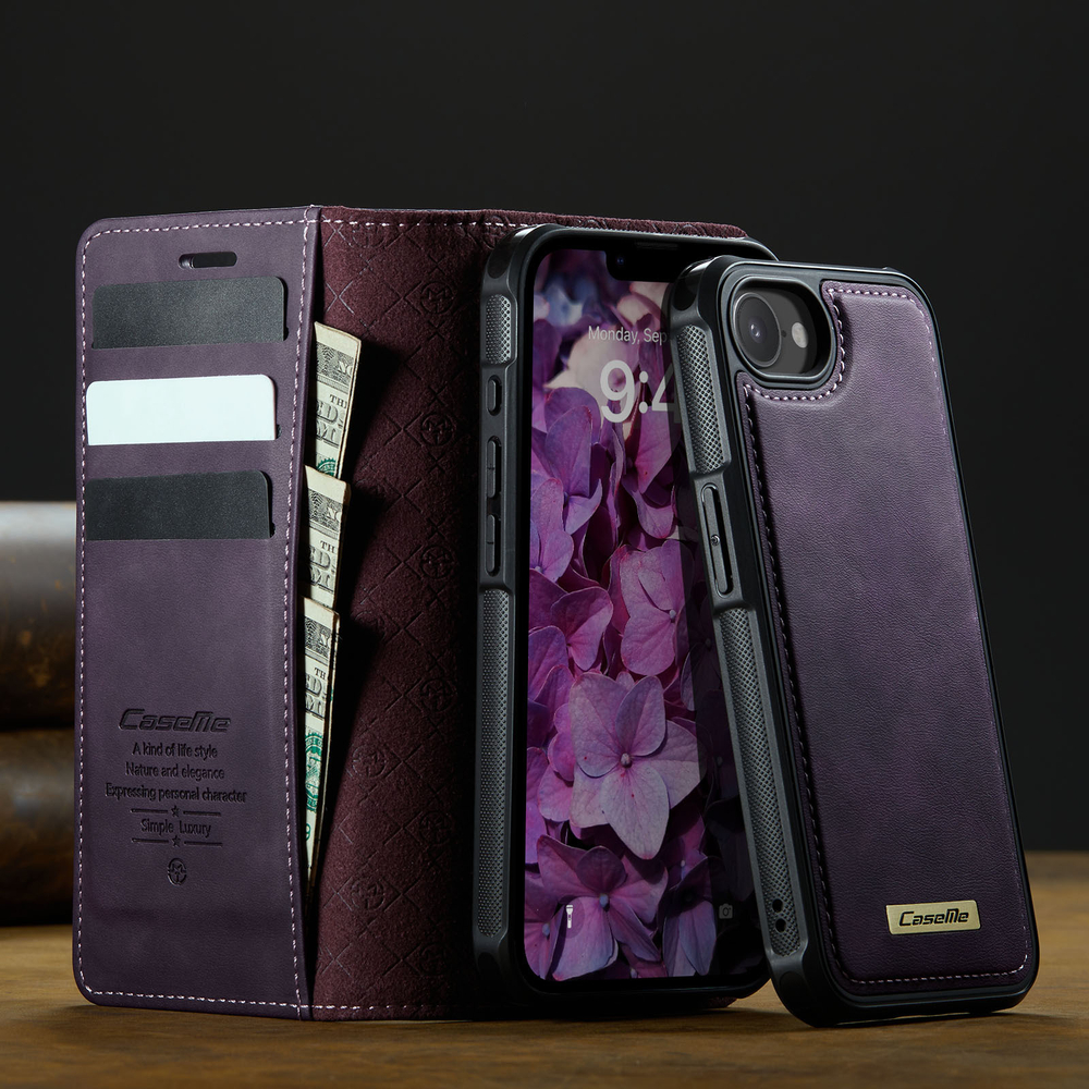 Чехол-кошелек CaseMe 2 in 1 MagSafe iPhone 16E