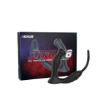 Вибромассажер простаты с кольцами для пениса и мошонки NEXUS SIMUL8 (6 режимов, 2 мотора) (Цвет: черный)