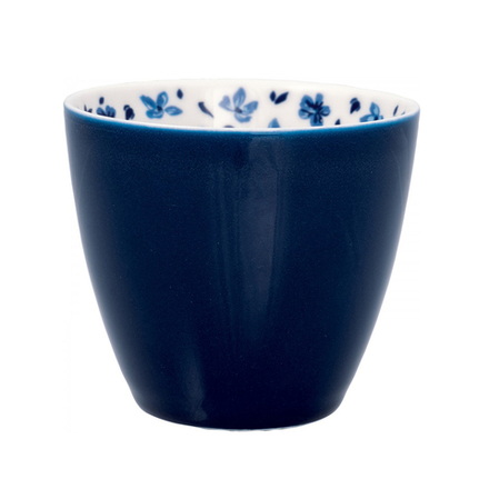 Чашка для латте Dahla inside blue 300 мл