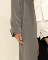 Серый тренч 