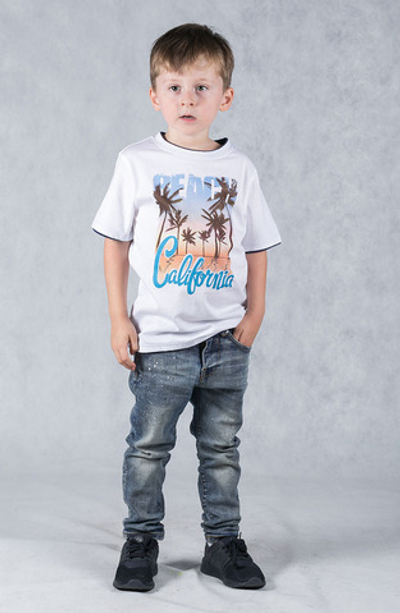 Футболка детская California, белый SS18-ok 1.3