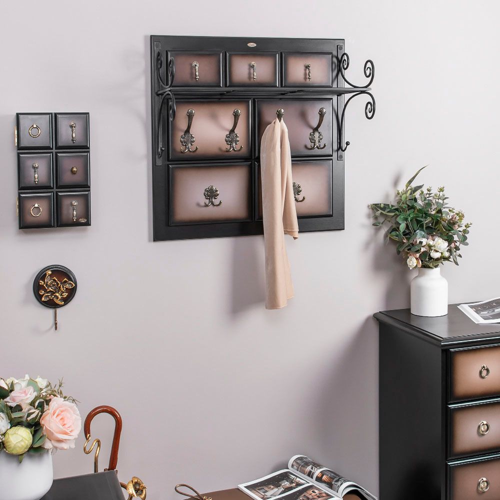 Вешалка настенная Пандора 2 Орех Оберджин Шоколад