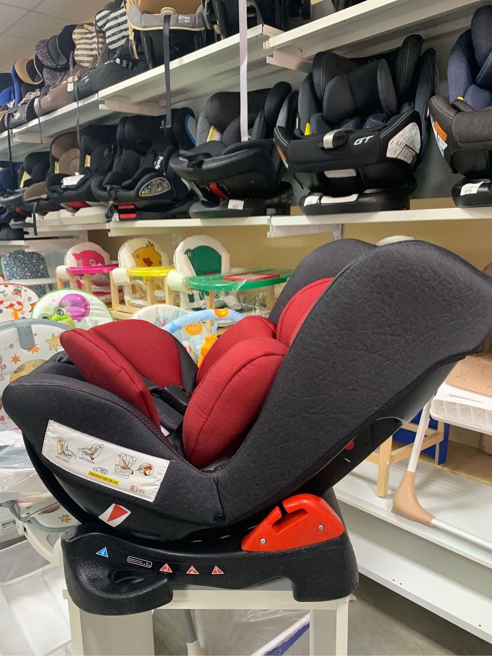 Автокресло YB 101А  (Legacy) ПК (59. Джинс + Red)