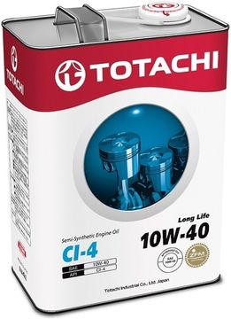 Long Life 10W-40 TOTACHI масло дизельное моторное полусинтетическое (4 Литра)
