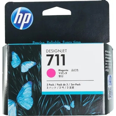 Картридж HP CZ135A Картридж №711, Magenta (Designjet T120/T520, Magenta (29ml 3 - pack))