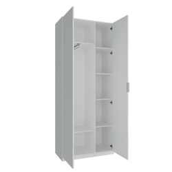 Шкаф распашной Валенсия 2-х дверный, белый
