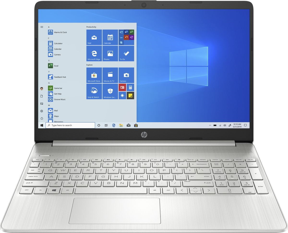 Ноутбук HP 15s-eq1116ur (2X0M2EA) 15.6;(1920x1080)IPS/ Athlon Gold-3150U(2.4ГГц)/ 8Гб/ 256Gb SSD/ Radeon Graphics/ нет DVD/ Без ОС/ Серебристый