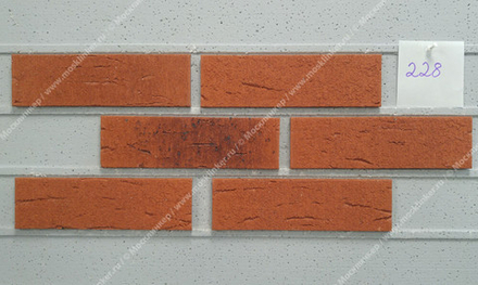 Feldhaus Klinker - R228NF9, Classic Terracota Rustico Carbo, 240x9x71 - Клинкерная плитка для фасада и внутренней отделки