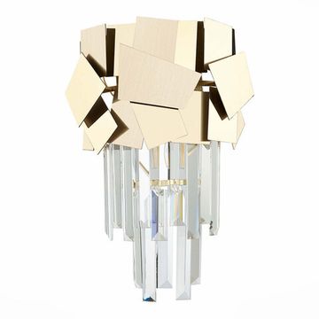 Бра 1*E14 SL1232.201.01 золотистый/прозрачный Caserta ST-Luce