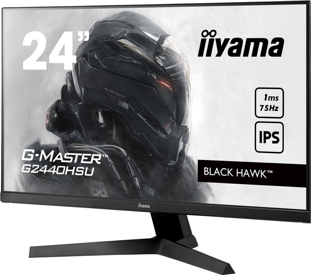 Монитор Iiyama 24;; G2440HSU-B1 1920x1080 IPS LED 75Гц 1ms FreeSync HDMI DisplayPort