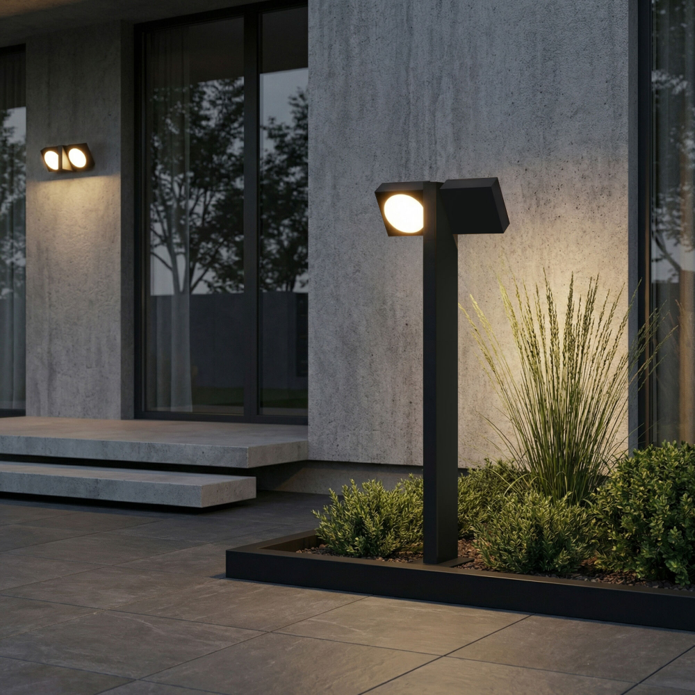 Ландшафтный поворотный светильник Twin 3000K IP54 35170/F черный