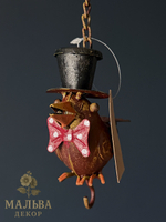 Кормушка "Ворон" в ассортименте 12х10x13 см + подвес 24см