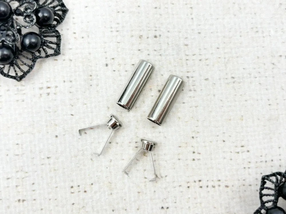 Наконечник для шнура, металл, d 5,5 мм, р. 20,7х7 мм, никель