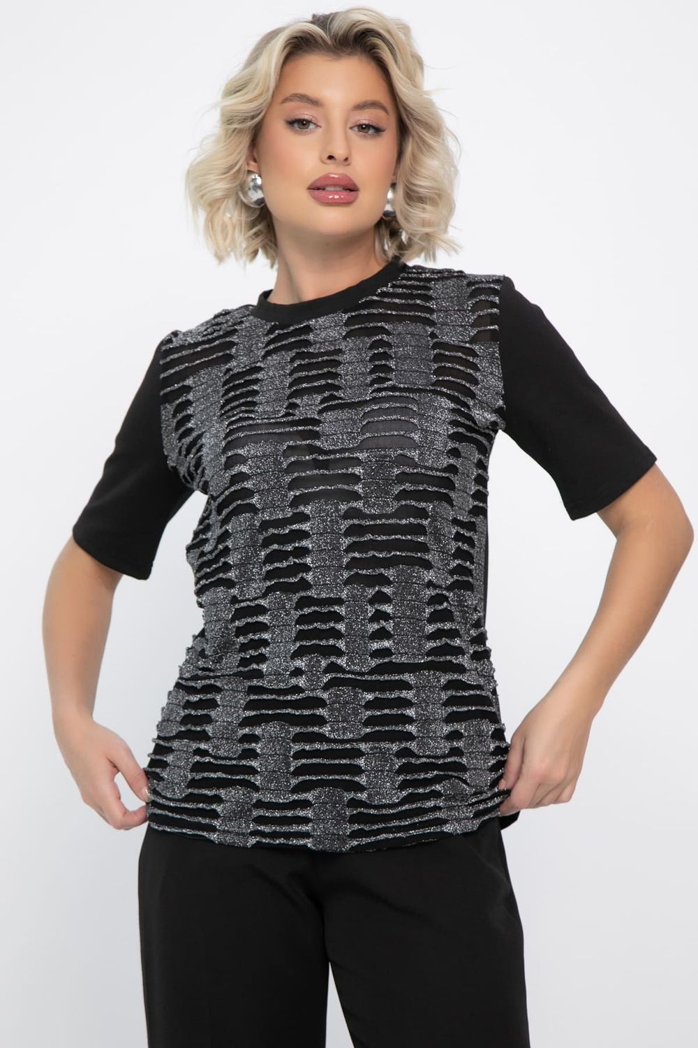 Футболка Мириам (черная) Б14811-10М LT Collection