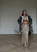 Юбка на шнуровке из шерсти