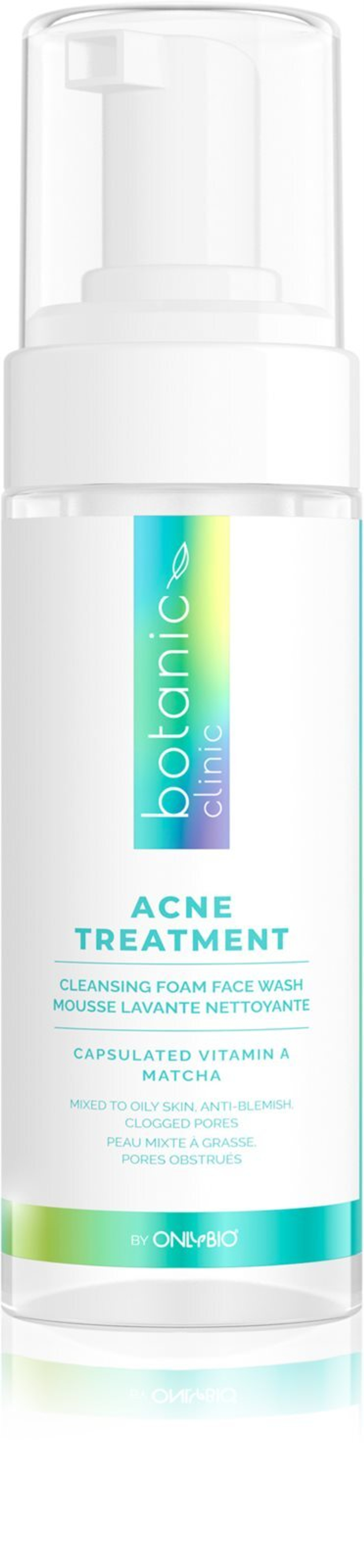 OnlyBio Botanic Clinic Acne Treatment - очищающая пенка для проблемной кожи /   150  ml  / GTIN 5904209840502