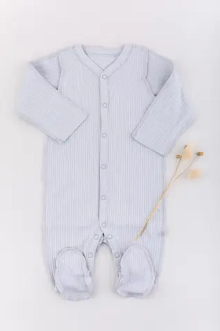 Комбинезон нательный рубчик Biniboo графитовый