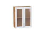 Шкаф верхний с 2-мя остекленными дверцами Сканди