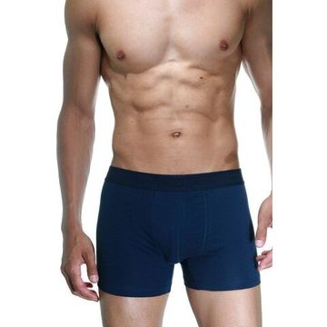 Набор мужских трусов боксеров 3в1 (темно-синие с принтом, темно-синие, бордовые). DARKZONE DZN9014