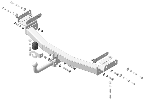 Фаркоп ZincaR ОЦИНКОВАННЫЙ Hyundai Tucson, KIA Sportage 2021 - н.в (оцинк. Шар)(паспорт и сертификат в комплекте)(без электрики) ZH102A