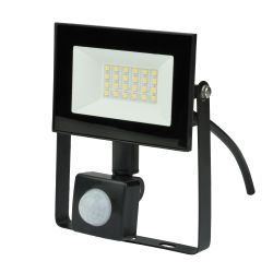ULF-F62-30W-6500K SENSOR IP54 200-240В BLACK Прожектор светодиодный с датчиком движения и освещенности. Дневной свет 6500K. Корпус черный. TM Uniel