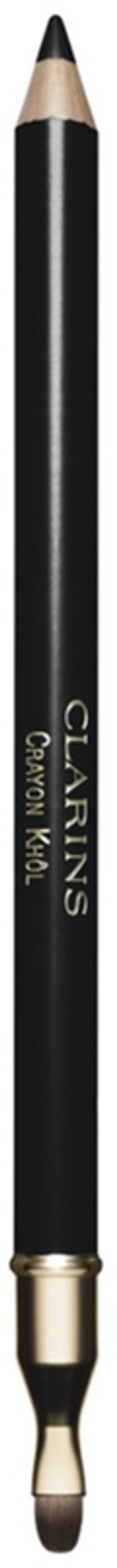 Clarins Crayon Khol - Карандаш для глаз с точилкой для макияжа "Smoky Eyes" 01 Carbon Black, 1 g