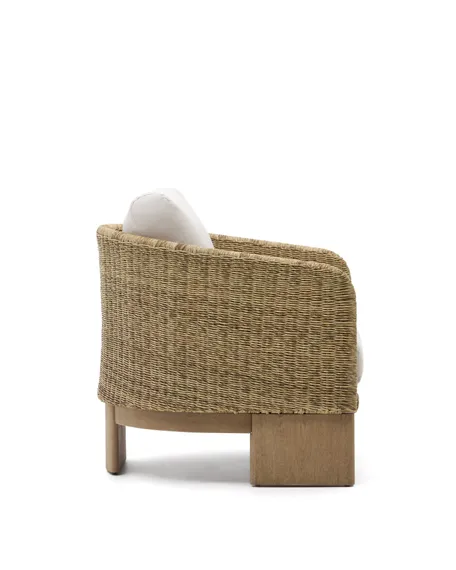 Кресло Xoriguer из ротанга и массива эвкалипта