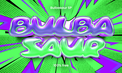 Шрифт Bulbasaur SP