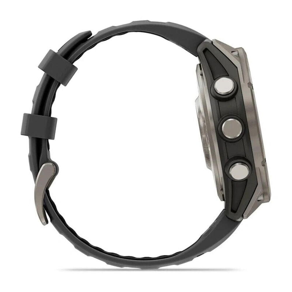 Умные часы Garmin Fenix 8 Pro 47mm, Amoled/Sapphire, Titanium wiht Graphite/Black Silicone Black (010-03198-11)