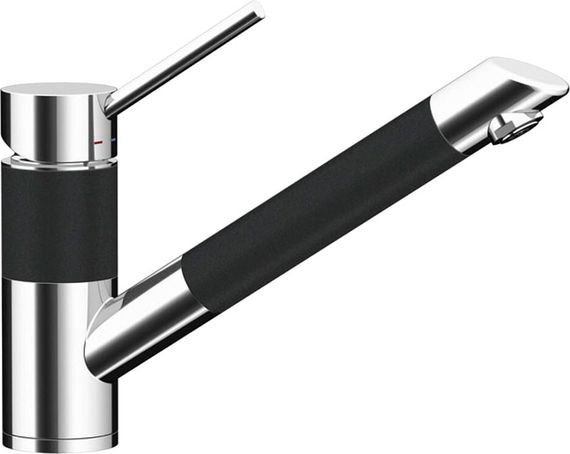 Смеситель Schock SC-200-D , Cristadur , выдвижной излив хром/магма