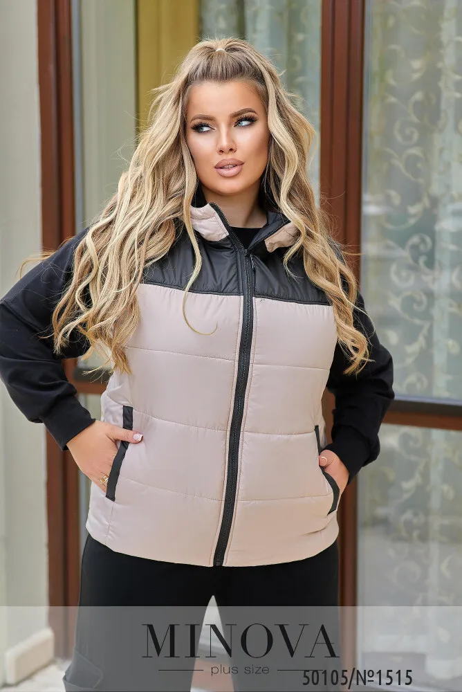 Жилет 1515-бежевый Minova