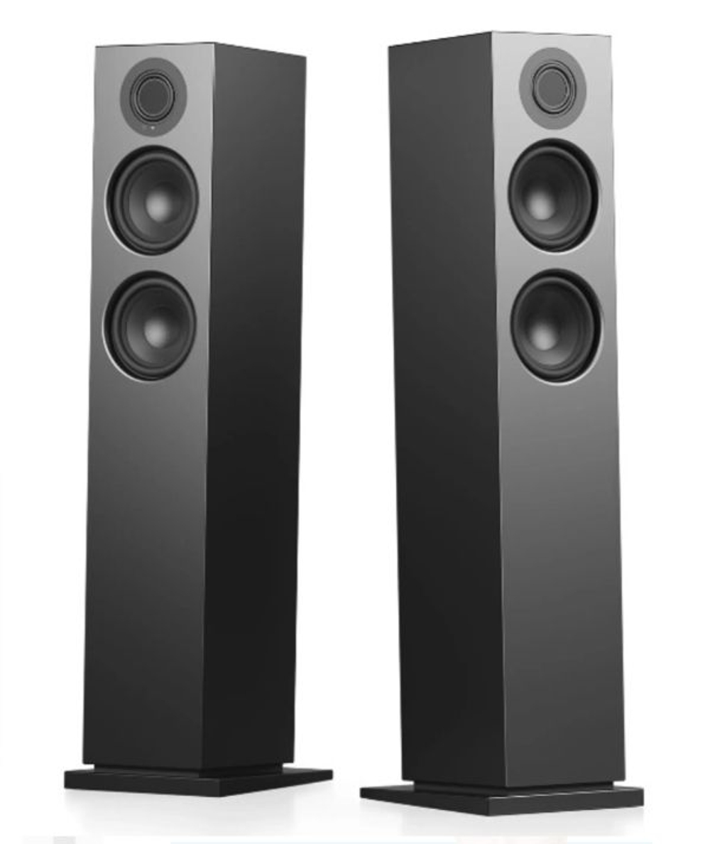 Акустическая система для ТВ, колонки AUDIO PRO A48 W Black, стереопара, качество звука для музыки и кино