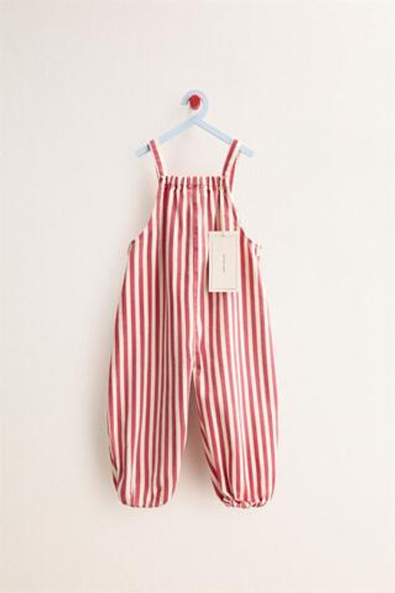 ZARA TIMELESS - ДЛИННЫЙ КОМБИНЕЗОН В ПОЛОСКУ, КРАСНЫЙ