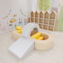 Мягкий игровой комплекс Romana «Авиалайнер» (серо-бежевый)