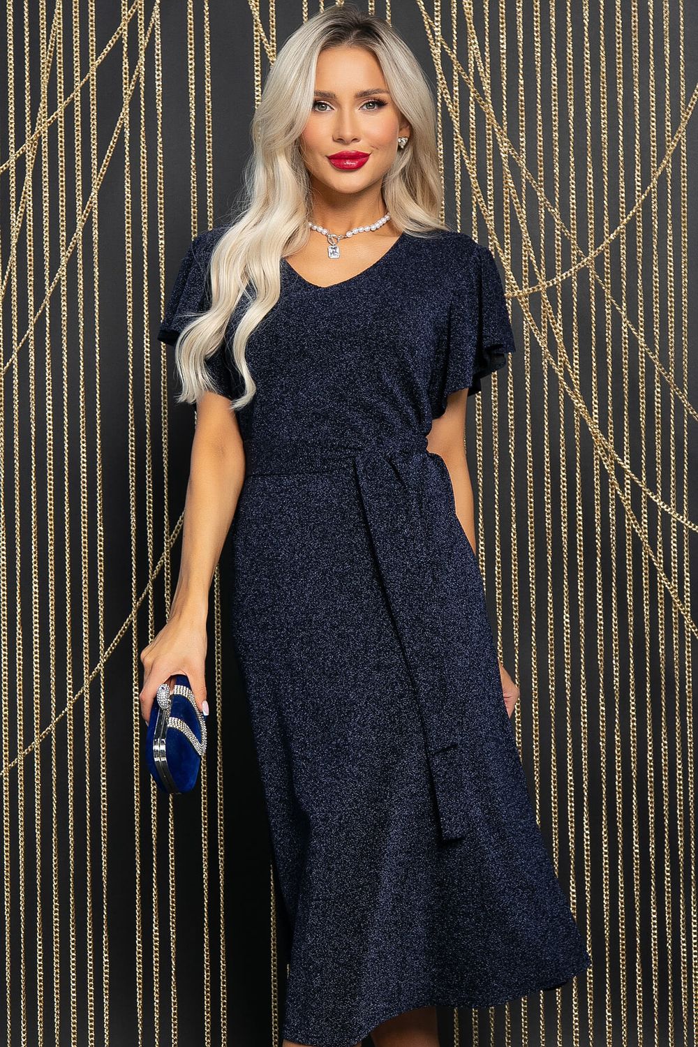 Платье Мелодия любви (мерцающий синий) П11770 LT Collection