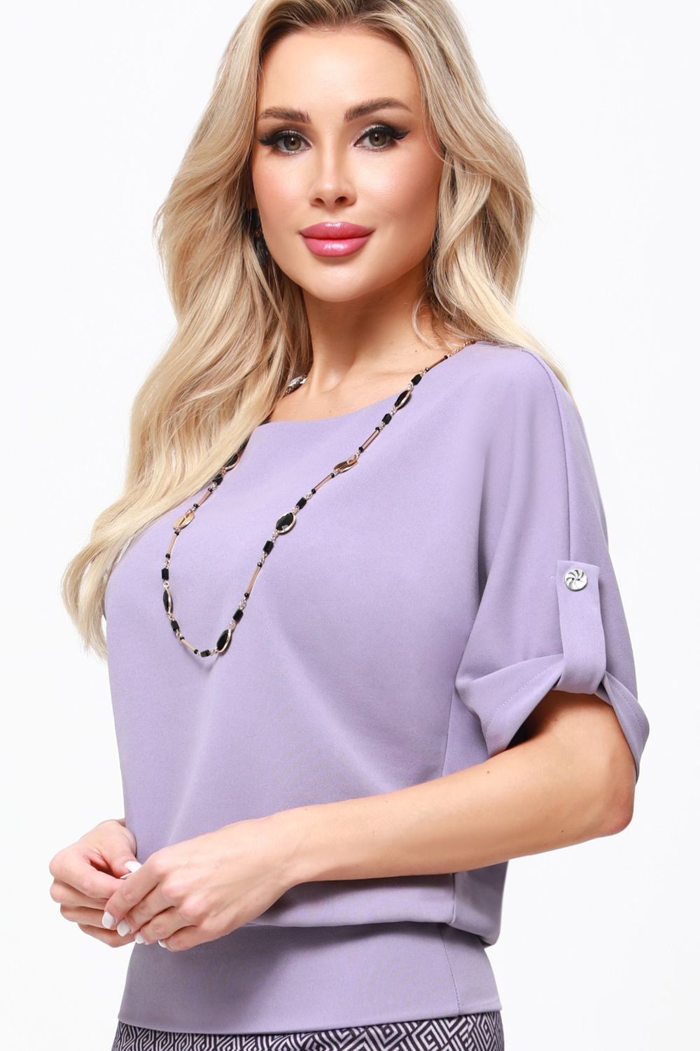 Костюм серо-сиреневый с юбкой DStrend (Акция)