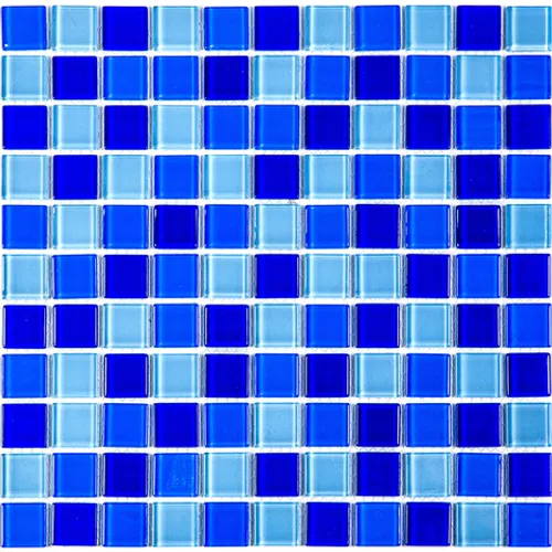Стеклянная мозаика Blue wave-2 Bonaparte синий квадрат