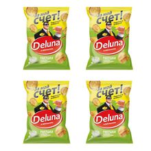 Кукурузные снеки Deluna Сметана и лук 85 г x 4 шт
