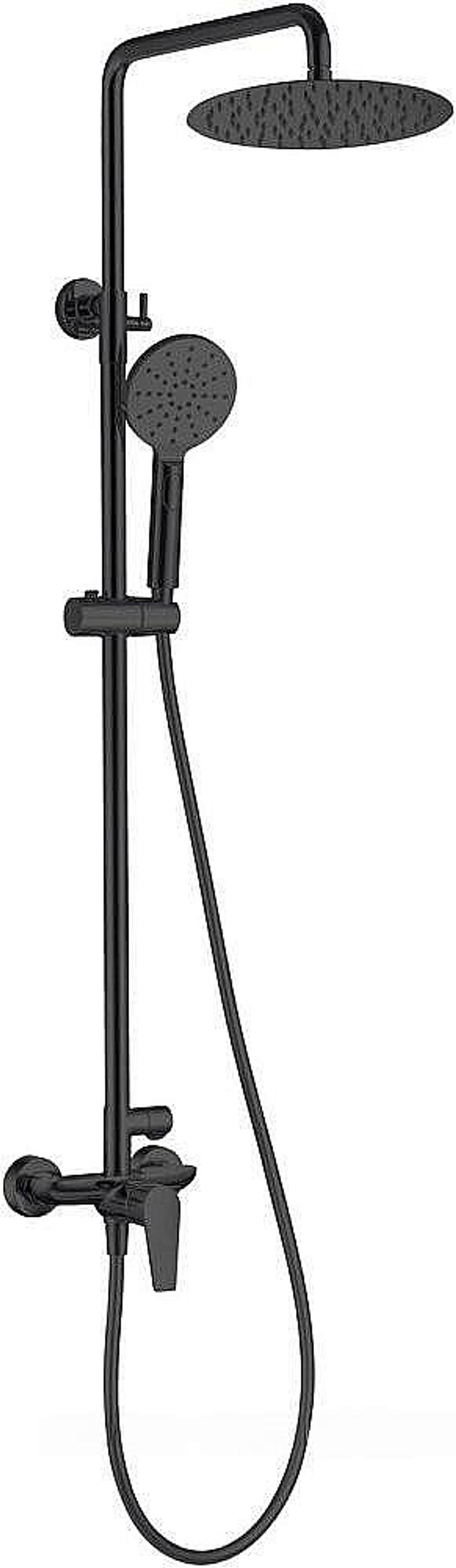 Душевая система Allen Brau Eclipse 5.E1006-31 черная матовая