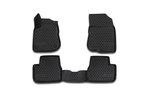 Коврики 3D в салон PEUGEOT 2008, 2014-, 4 шт. (полиуретан)  AFMPGT10029K